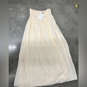 Faithful the brand new with tags cream maxi skirt size medium